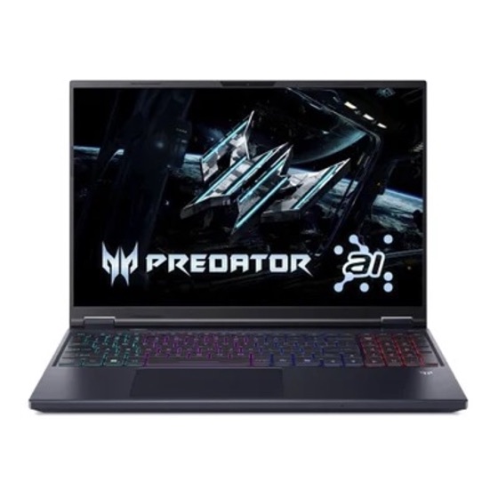Acer Notebook Gamer Predator Helios Neo 16, Intel Core Ultra 7