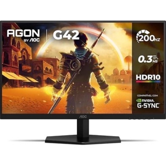 Aoc Monitor Gamer 27", Full HD, 200Hz, 0.3ms, IPS, G-Sync