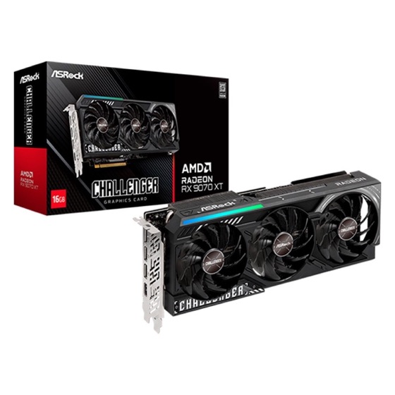 ASRock Placa de Vídeo Radeon RX 9070 XT Challenger, AMD, 16GB