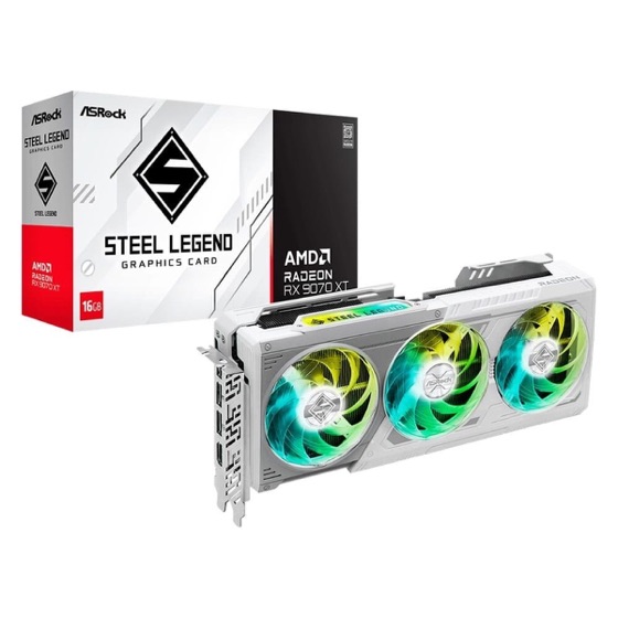 ASRock Placa de Vídeo RX 9070 XT Steel Legend AMD Radeon