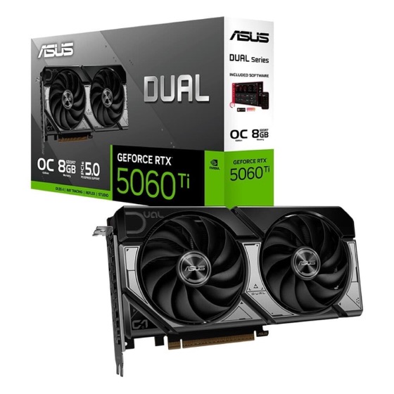 ASUS Placa de Vídeo RTX 5060 TI DUAL O8G NVIDIA GeForce, 8GB