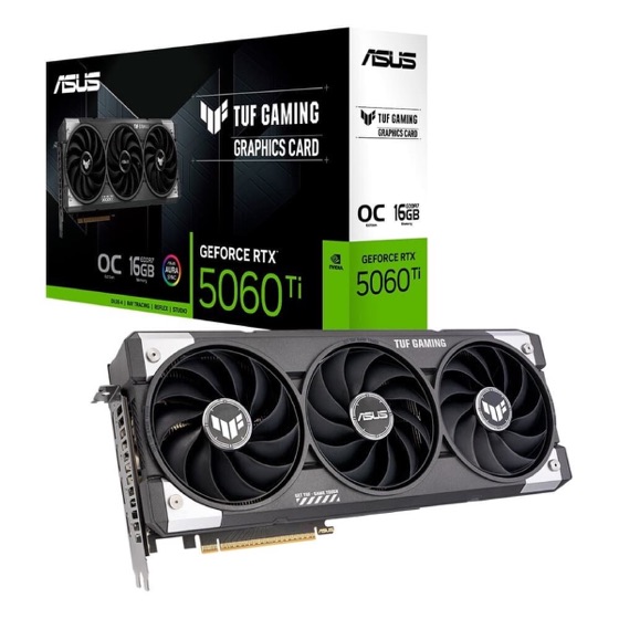 ASUS Placa de Vídeo TUF RTX 5060 TI O16G GAMING NVIDIA