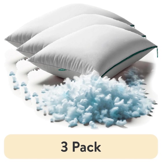 Brooklinen (3 pack) Marlow Adjustable Memory Foam Bed Pillow