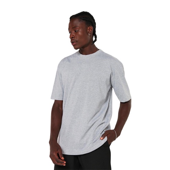 Brunx Ind Camiseta Oversized Streetwear Cinza Camisa