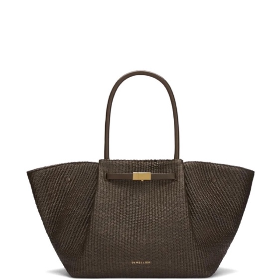 DeMellier Bolsa de ombro New York de ráfia