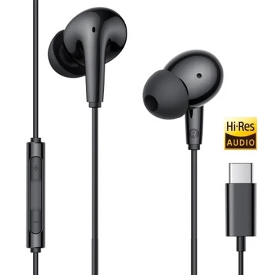 Edifier Fone Intra Hi-Res USB-C, Microfone, Controle De Volume, DAC