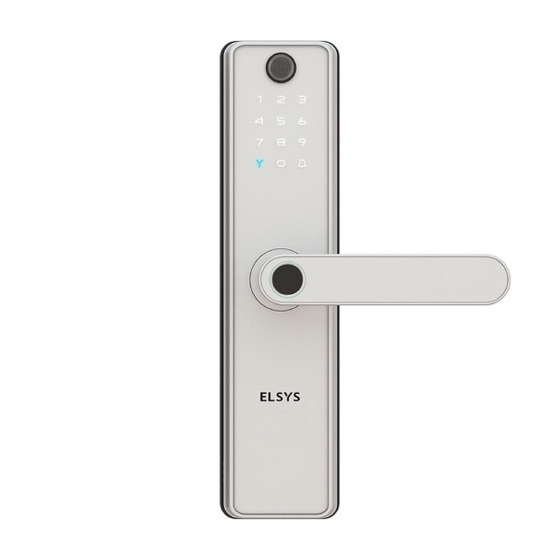 Elsys Fechadura Digital de Embutir, Wi-Fi, Biometria, Câmera