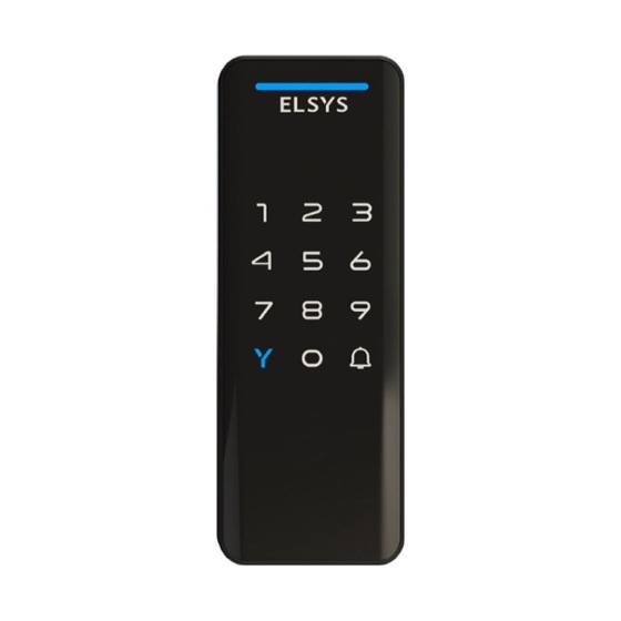 Elsys Fechadura Digital de Sobrepor, Com Senha, Preto