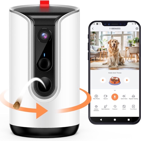 Fexfor 2K Pet Camera Security Dogs Camera