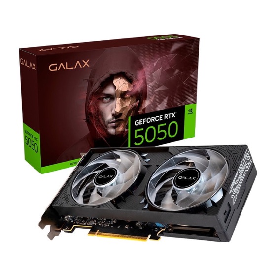 Galax Placa de Vídeo NVIDIA GeForce RTX 5050 1-Click OC, 8GB
