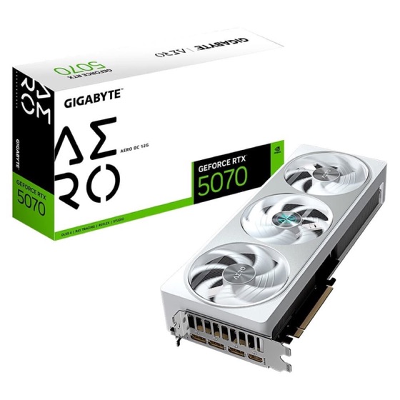 Gigabyte Placa de Vídeo RTX 5070 AERO 12G NVIDIA GeForce