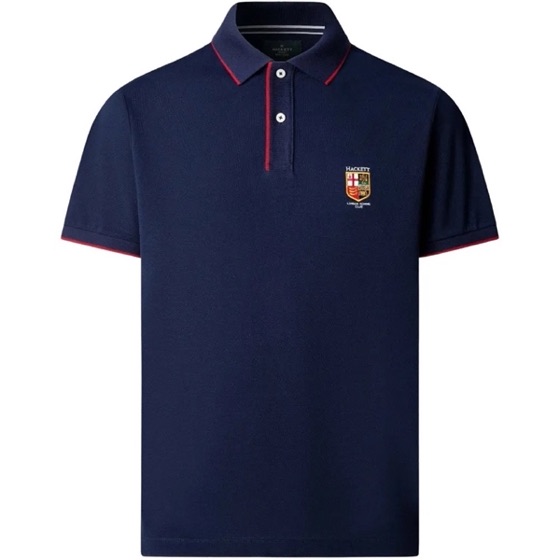 Hackett London Camisa polo Heritage LRC com bordado