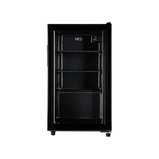 HQ Frigobar Expositor 85l Porta De Vidro Duplo Full Black