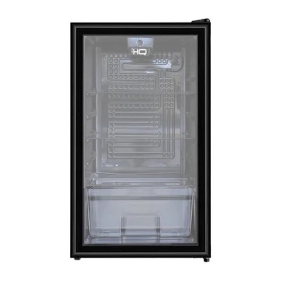 HQ Frigobar Expositor Vertical Vidro Duplo, 95 Litros, 127V