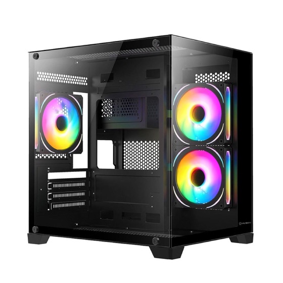 Husky Gabinete Gamer Dome 10, Micro-ATX, Lateral e Frontal