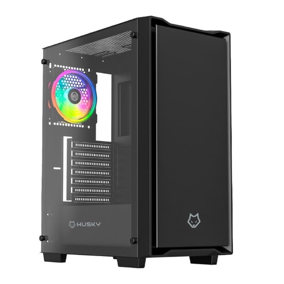 Husky Gabinete Gamer Dome 110, Mid Tower, ATX, Lateral