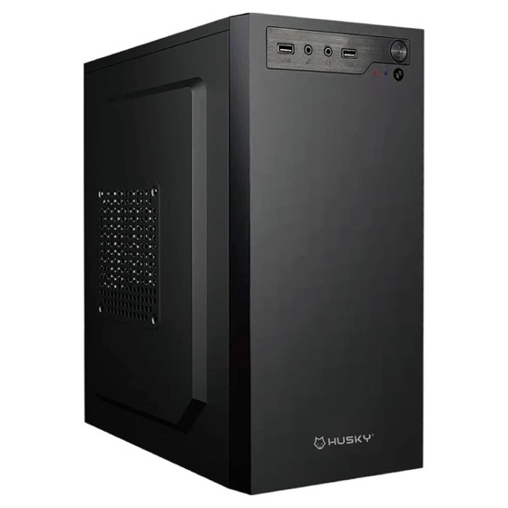 Husky Gabinete Office 100, Micro ATX, Mini ATX, Preto