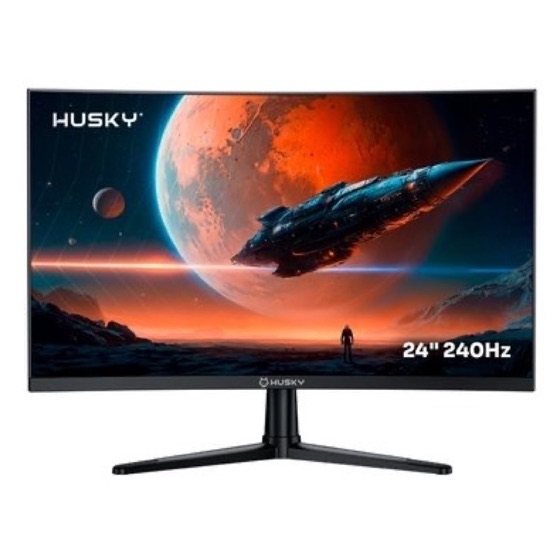 Husky Monitor Gamer Curvo Boreal 24", FHD, 240Hz, 1ms
