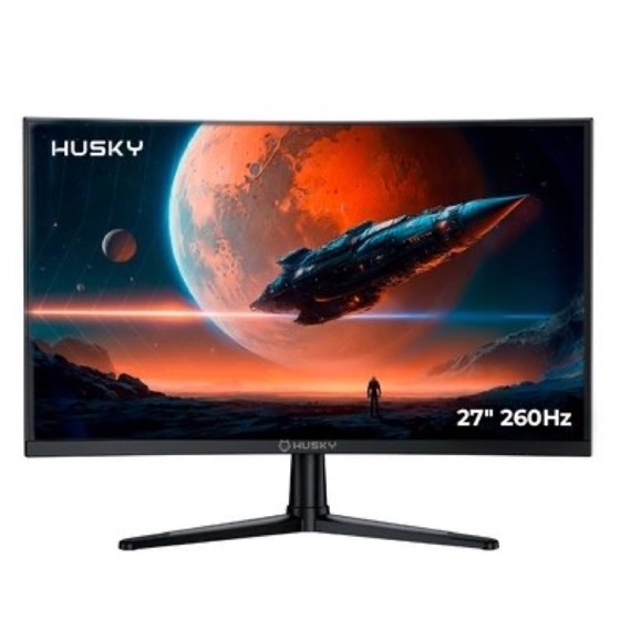 Husky Monitor Gamer Curvo Boreal 27", FHD, 260Hz, 1ms