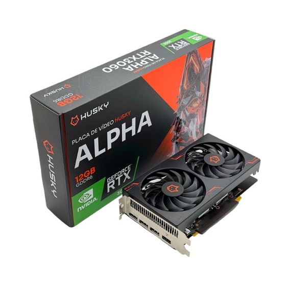Husky Placa De Vídeo Alpha RTX 3060, Nvidia, 12GB, GDDR6