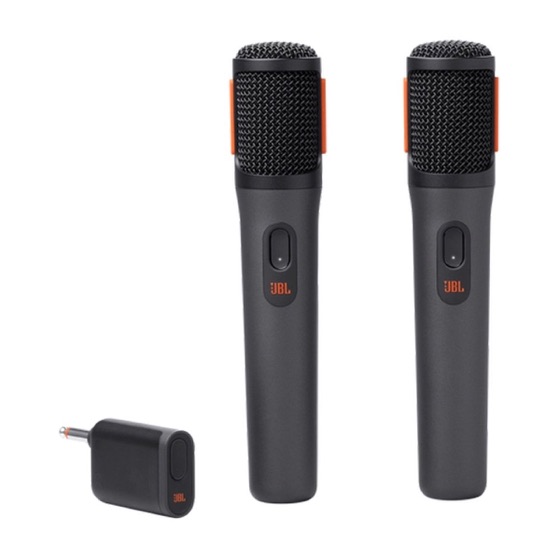 JBL Microfone Sem Fio PartyBox Wireless Mic, Kit com 2