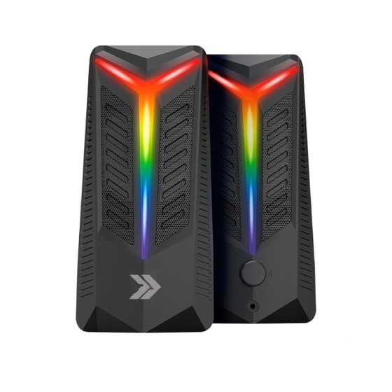 KBM! Gaming Caixa de Som Gamer CSG120, RGB, AUX, Drive