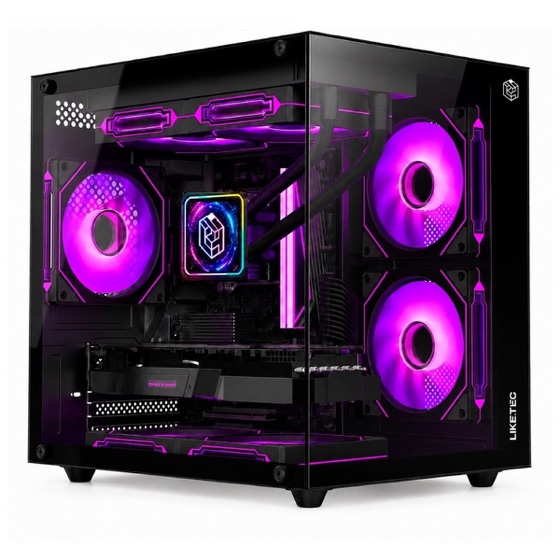 Liketec Gabinete Gamer Dasha V2, Cubo, M-ATX, Mini Tower