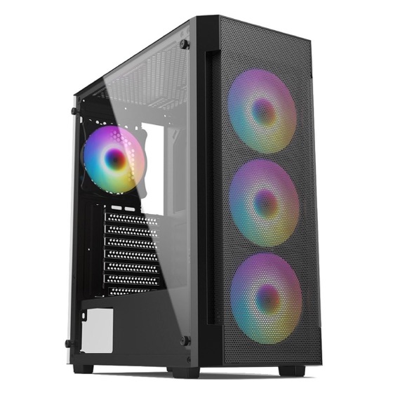Liketec Gabinete Gamer Hurricane, Mid Tower, ATX, Frontal