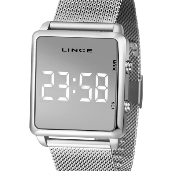 Lince Relógio Digital Quadrado Feminino