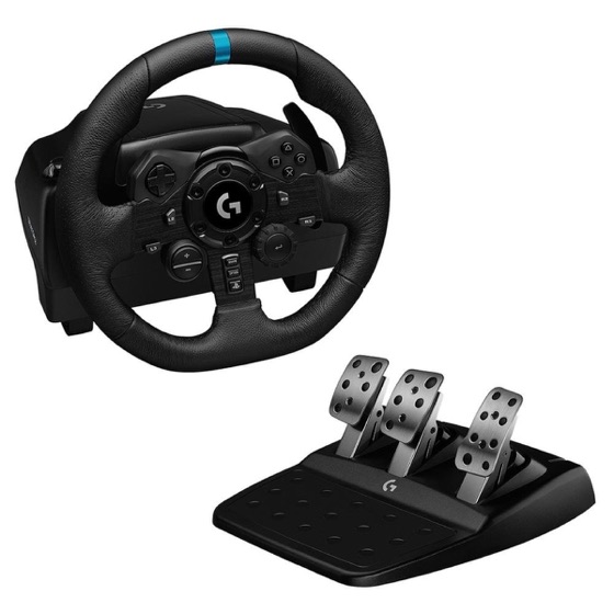 Logitech G Volante Logitech G923 para PS5, PS4 e PC com Force Feedback