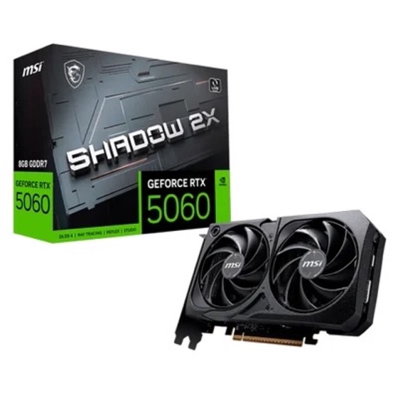 MSI Placa De Video Geforce RTX 5060 Shadow 2x Oc 8GB Gddr7