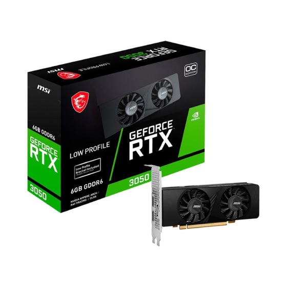 MSI Placa De Vídeo RTX 3050 LP OC NVIDIA Geforce, 6GB, GDDR6