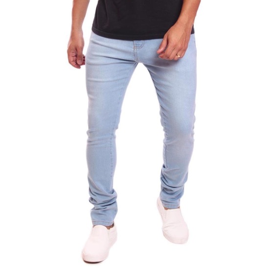 Omg Denim Calça Jeans Masculina Com Elastano Skinny Clara