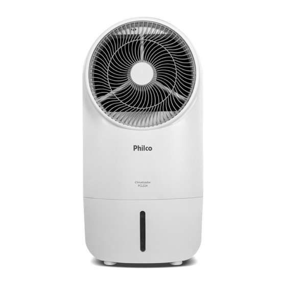 Philco Climatizador de Ar PCL22A, 22L, 4 em 1, 100W, Branco