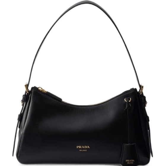 Prada Bolsa Aimée média de couro