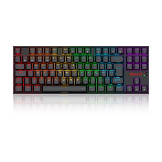 Redragon Teclado Mecânico Gamer Kumara Elite, Rainbow, Switch