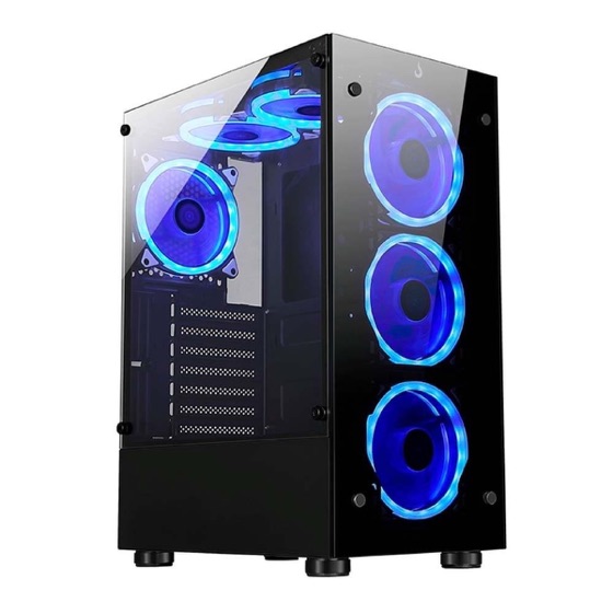 Rise Mode Gabinete Gamer Glass 06X, Mid Tower, ATX, Lateral