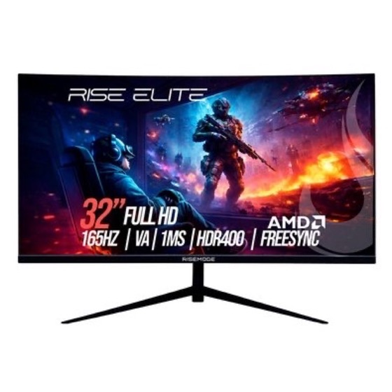 Rise Mode Monitor Gamer Curvo Elite 32", FHD, 165Hz, VA