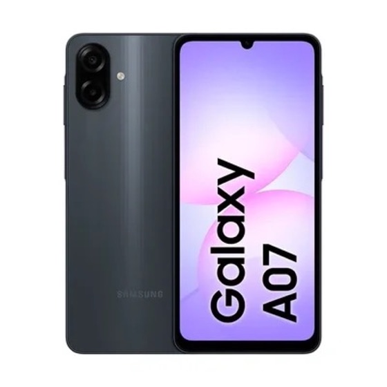 Samsung Smartphone A07 4g 128GB 4gb 50mp 8mp 6.7” Preto