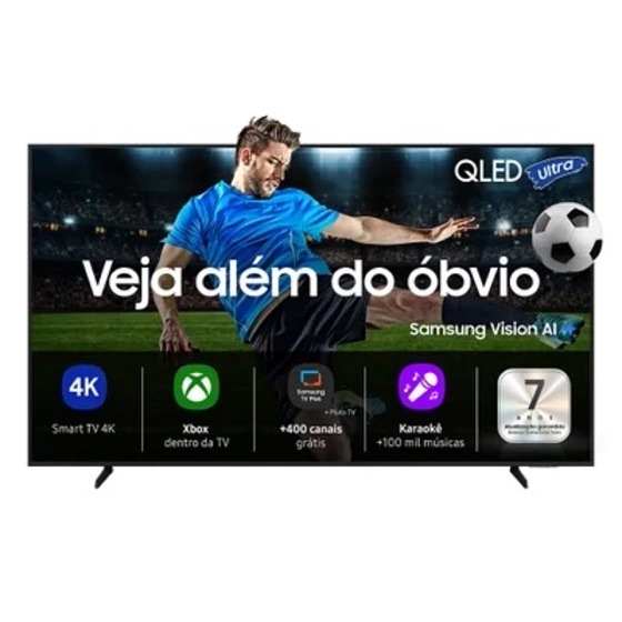 Samsung Vision Ai Tv 50” QLED 4k Q7f 2025, Pontos Quânticos