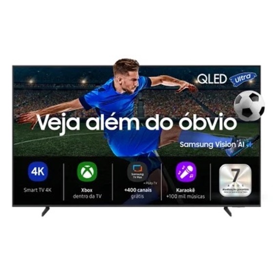 Samsung Vision AI TV 55" QLED Ultra 4K QEF1 2025, Pontos Quânticos