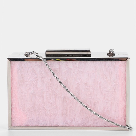 Santa Lolla Clutch Metal Alça Removível
