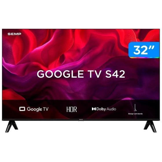 TCL Smart TV 32" HD LED 32S42 Google TV 2 HDMI