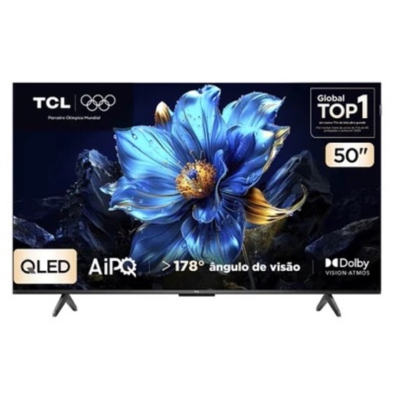 TCL Smart TV 50 Polegadas QLED 4K P7K WiFi Bluetooth Google
