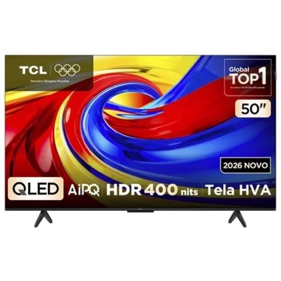 TCL Smart TV 50 Polegadas QLED 4K P7L WiFi Bluetooth Google
