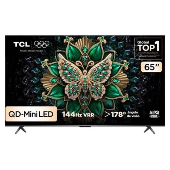 TCL Smart TV 65 Polegadas QLED Mini LED 4K C6K WiFi Bluetooth